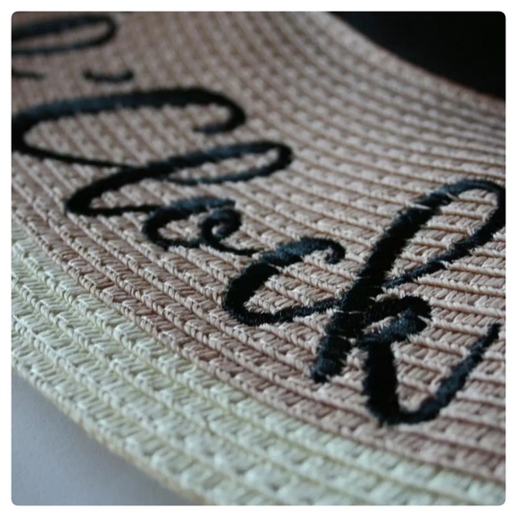 LAST 1 (5🌟 Rated) Blush/Beige Embroidered Sun Hat - Picture 5 of 8